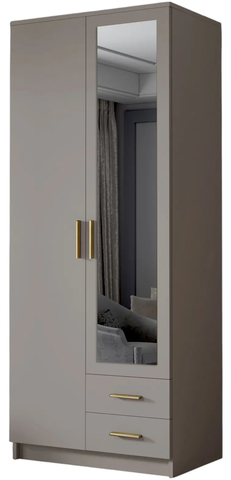 Dulap Space Meble Adrianna II 80 (Cashmere/Gold) - 2
