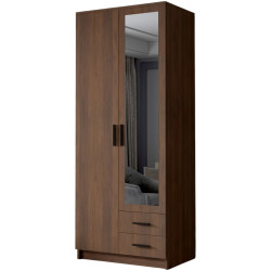 Dulap Space Meble Adrianna II 80 (Walnut/Black) Thumb