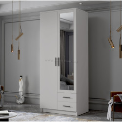 Dulap Space Meble Adrianna II 80 (White/Black)