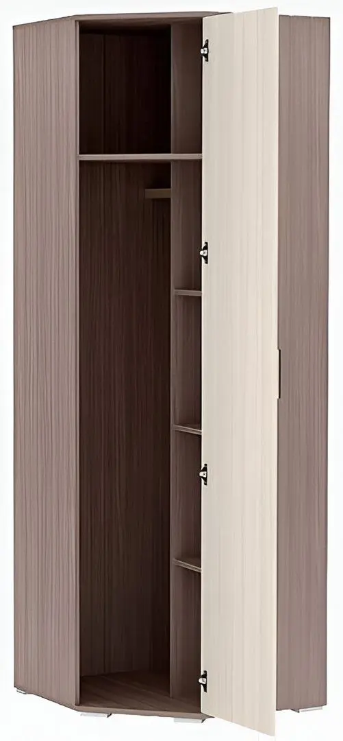 Dulap de colt Стендмебель Garmoniya Shu 601 M (Ash Shimo Dark/Ash Shimo Light) - 2