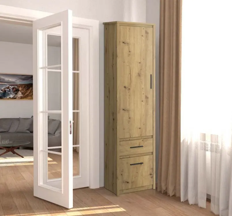 Шкаф Tempo Kondela Airon 2D1S (Artisan Oak)