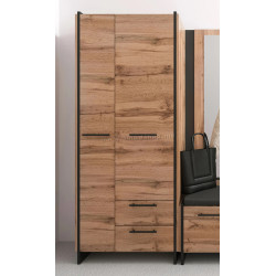 Шкаф Tempo Kondela Amoni 2D2S/45 (Wotan Oak/Black)