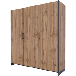 Dulap Tempo Kondela Amoni 3D (Wotan Oak/Black) Thumb