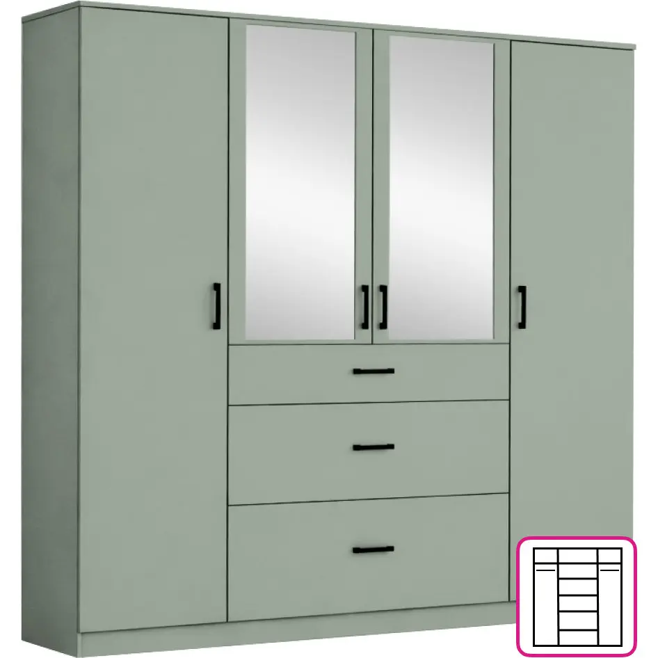 Dulap Tempo Kondela Antony (Grey-green) - 2