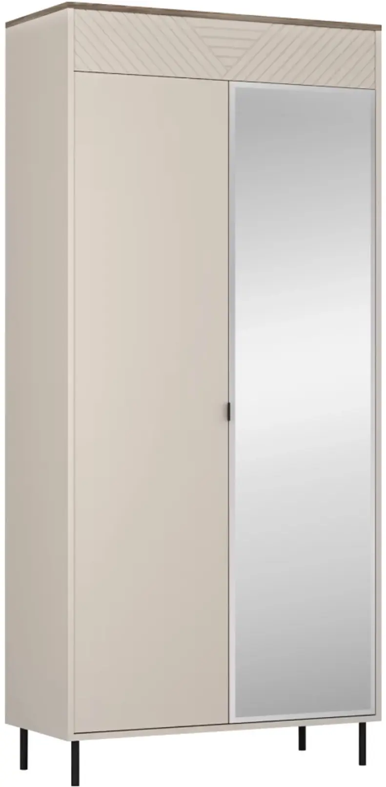 Шкаф Tempo Kondela Eyco 2D/40 (Cashmere/Castello Oak) - 2