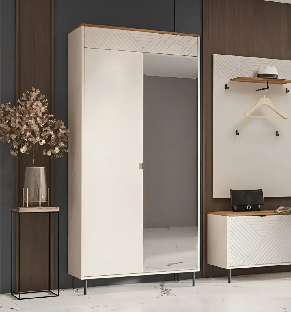 Шкаф Tempo Kondela Eyco 2D/40 (Cashmere/Castello Oak)