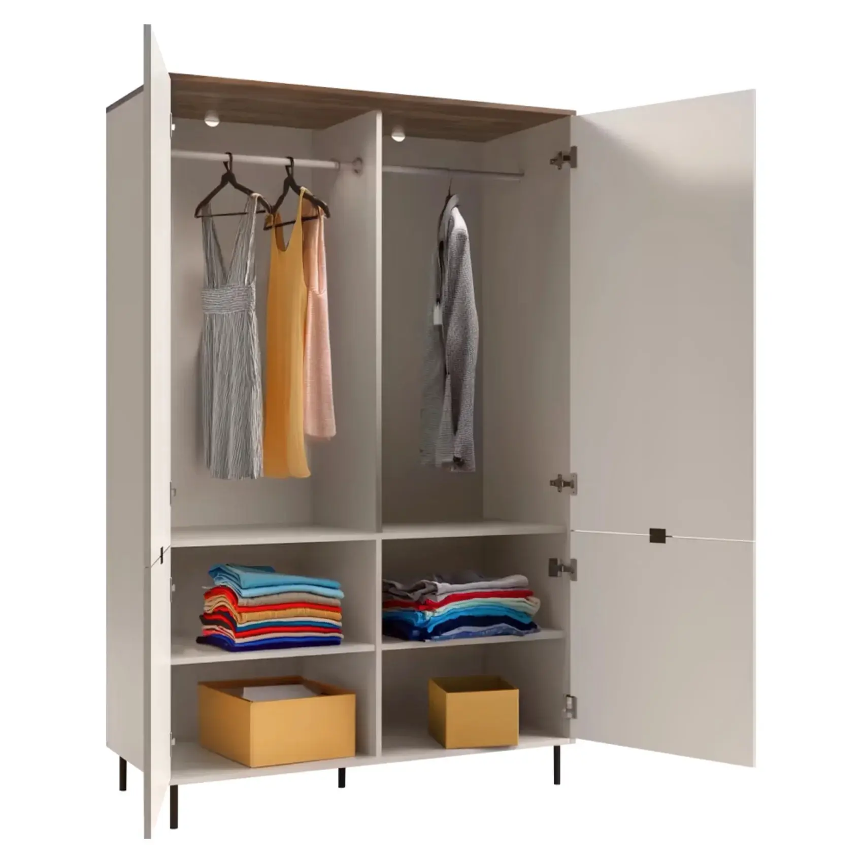 Шкаф Tempo Kondela Eyco 4D (Cashmere/Castello Oak) - 4