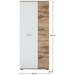 Dulap Tempo Kondela Iria 2D A (Wotan Oak/White) Thumb