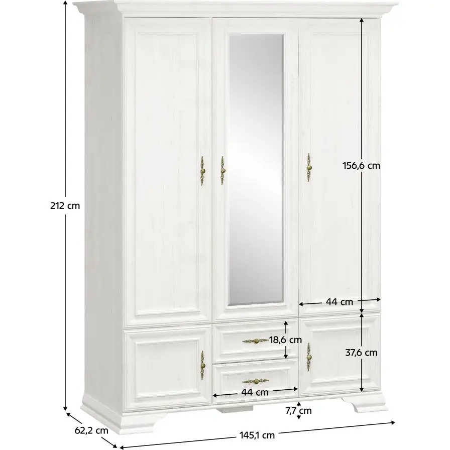 Шкаф Tempo Kondela Irina 5D2S (Andersen Pine) - 2