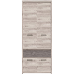 Шкаф Tempo Kondela Jesi New 4D1S (Nairobi Chestnut/Onyx) Thumb