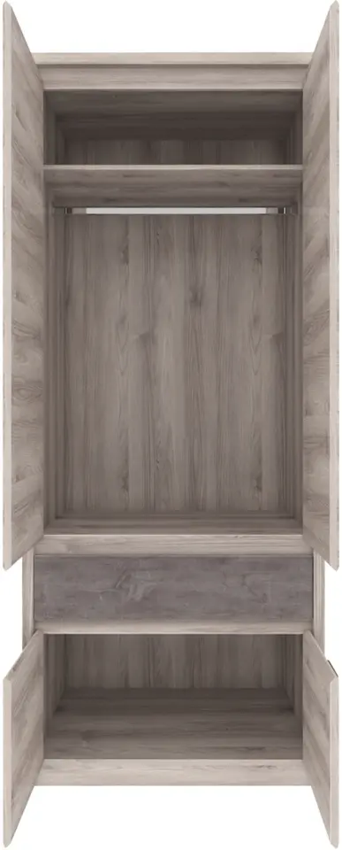 Шкаф Tempo Kondela Jesi New 4D1S (Nairobi Chestnut/Onyx)