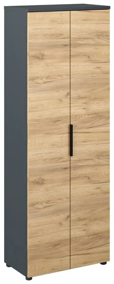 Шкаф Tempo Kondela Klaudius Tip 2 (Graphite/Artisan Oak)