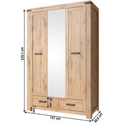 Шкаф Tempo Kondela Moratiz 3D3S (Wotan Oak) Thumb