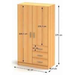 Шкаф Tempo Kondela Nena New Typ 1 (Beech) Thumb