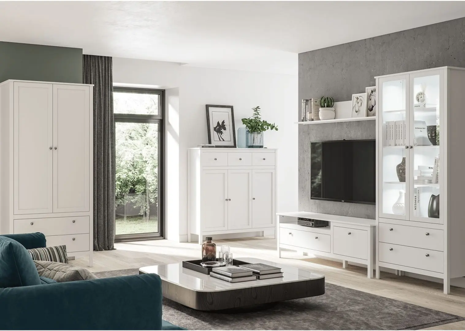 Шкаф Tempo Kondela Olje 2D2S (White)