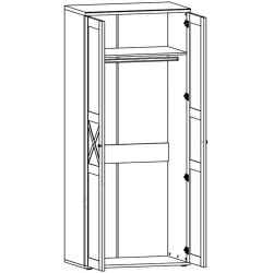 Шкаф Tempo Kondela Teina SZF2D007 (Canyon Pine/Sonoma Oak Truffle) Thumb