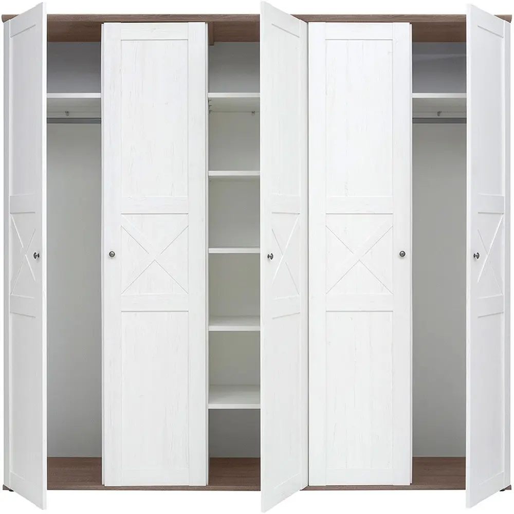 Dulap Tempo Kondela Teina SZF5D (Canyon Pine/Sonoma Oak Truffle)