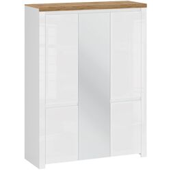 Dulap Tempo Kondela Vilgo 5D (White Gloss/Wotan Oak) Thumb