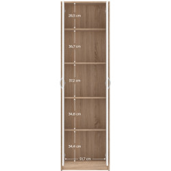 Dulap Tempo Kondela Vira-Mecki New (White/Sonoma Oak) Thumb