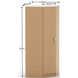 Dulap de colt Tempo Kondela Betty 2 BE02-016-00 (Beech) Thumb