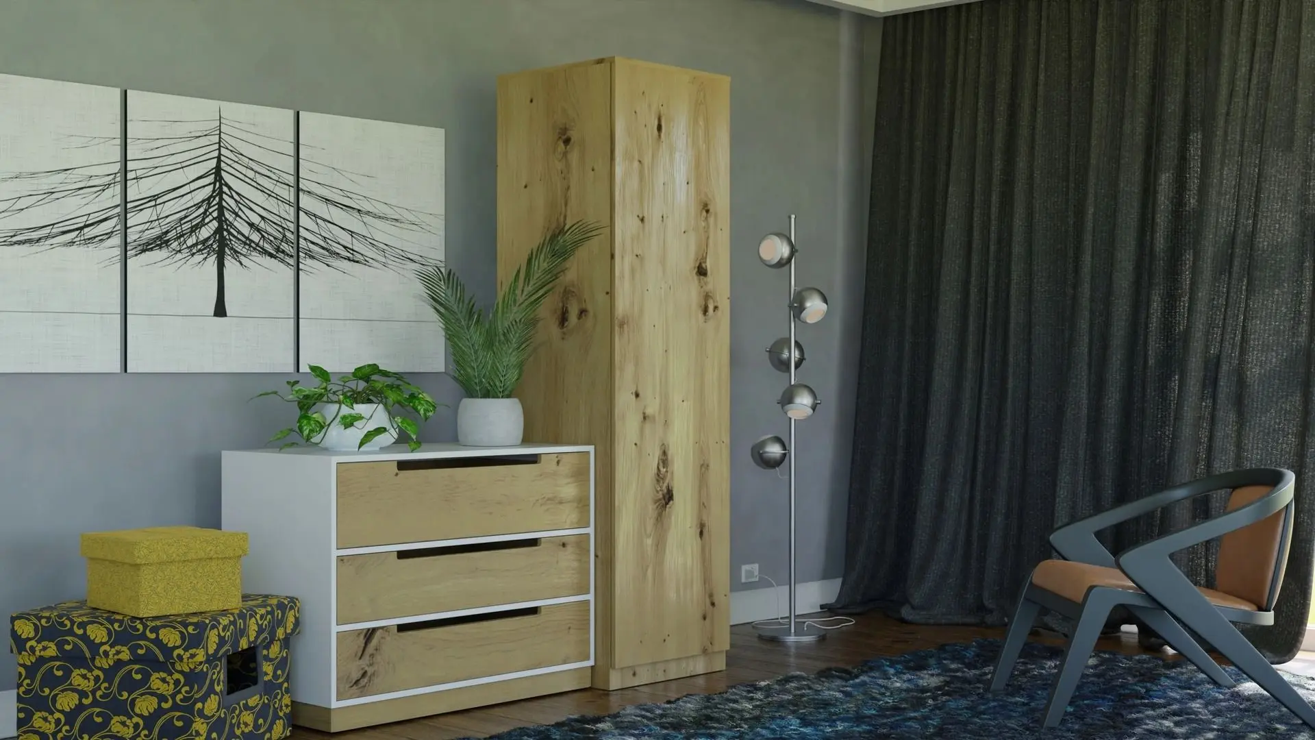 Penal TopEshop Malwa SD-50 (Artisan Oak)