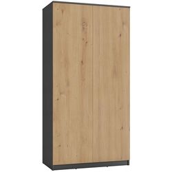 Шкаф TopEshop Malwa SD-90 (Anthracite/Artisan Oak) Thumb