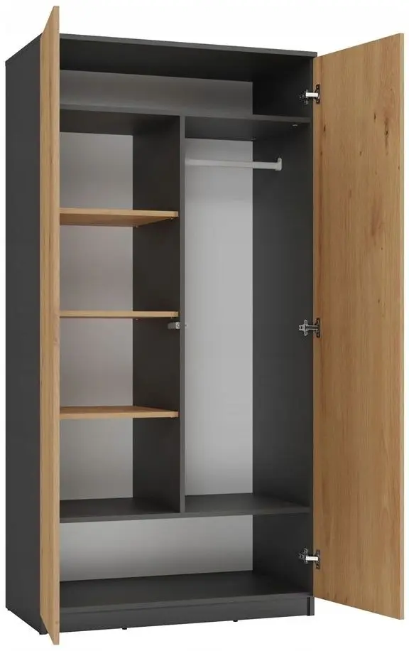 Шкаф TopEshop Malwa SD-90 (Anthracite/Artisan Oak)