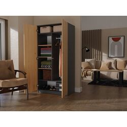 Шкаф TopEshop Malwa SD-90 (Anthracite/Artisan Oak) Thumb