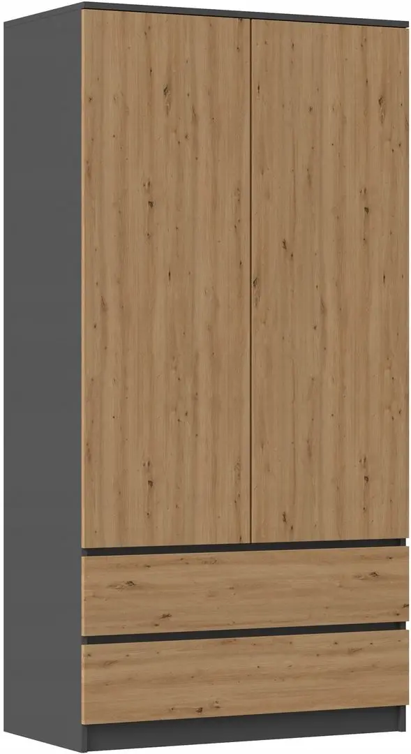 Dulap TopEshop Malwa SS-90 (Anthracite/Artisan Oak)