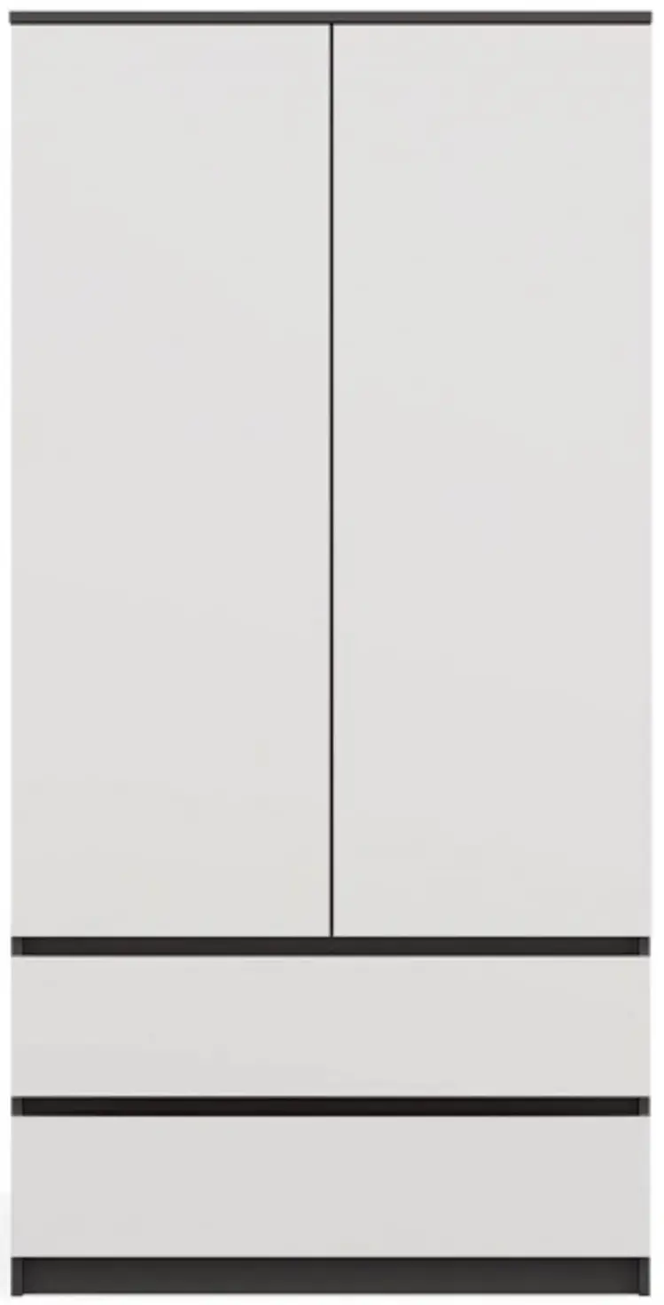 Dulap TopEshop Malwa SS-90 (Anthracite/White) - 3