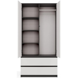 Dulap TopEshop Malwa SS-90 (Anthracite/White) Thumb