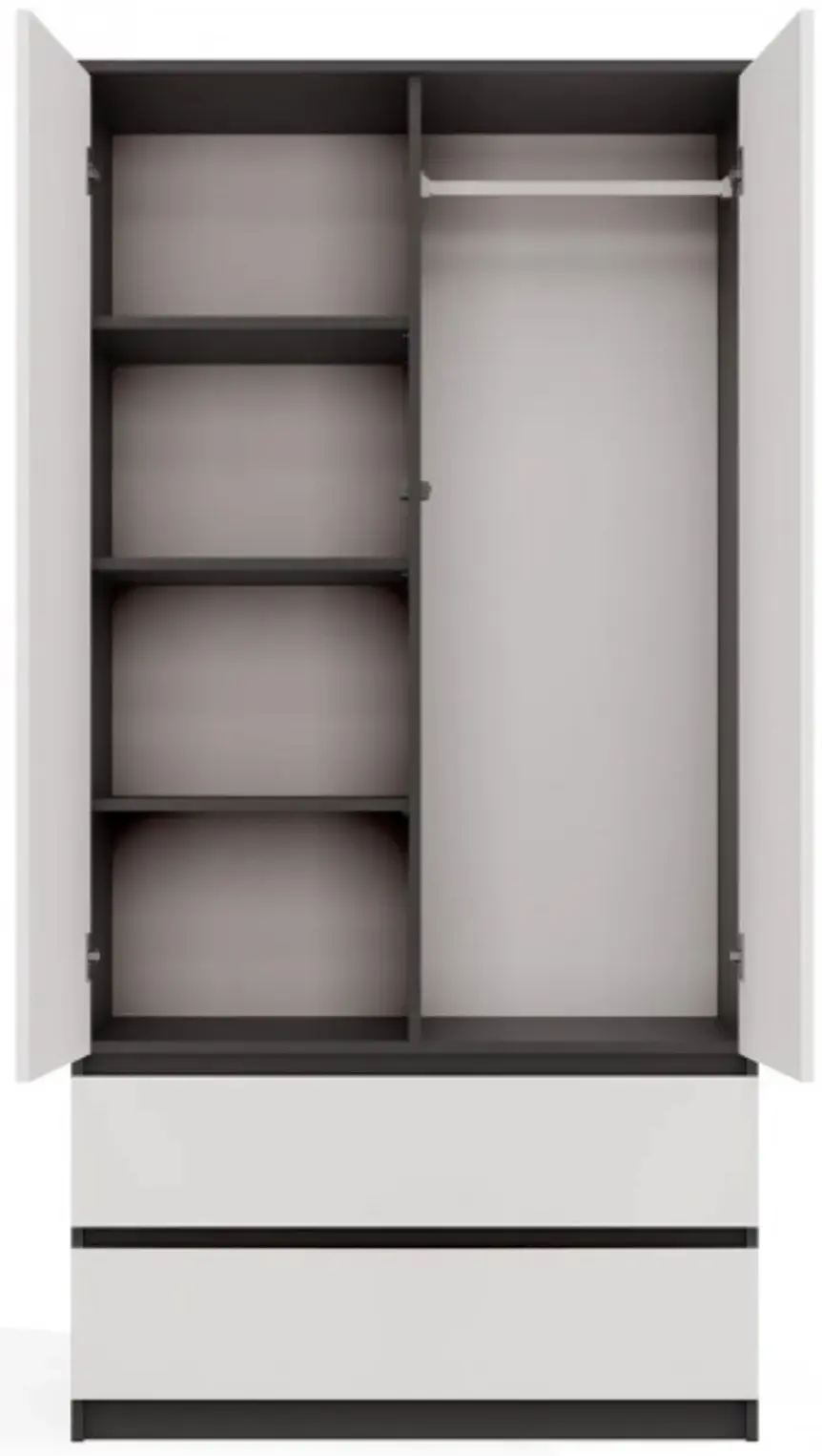 Dulap TopEshop Malwa SS-90 (Anthracite/White) - 4