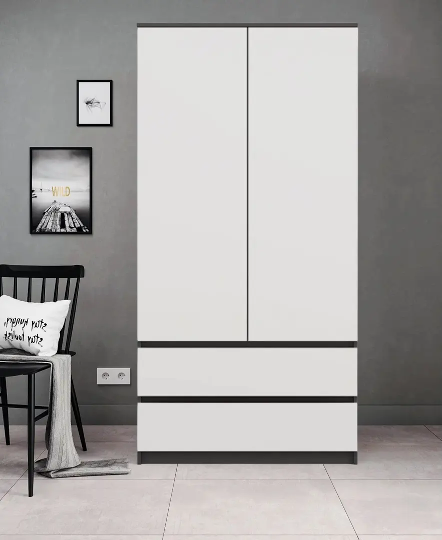 Dulap TopEshop Malwa SS-90 (Anthracite/White)