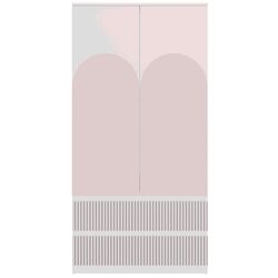 Шкаф TopEshop Malwa SS-90 Arteso (White/Pink) Thumb