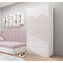 Шкаф TopEshop Malwa SS-90 Arteso (White/Pink)