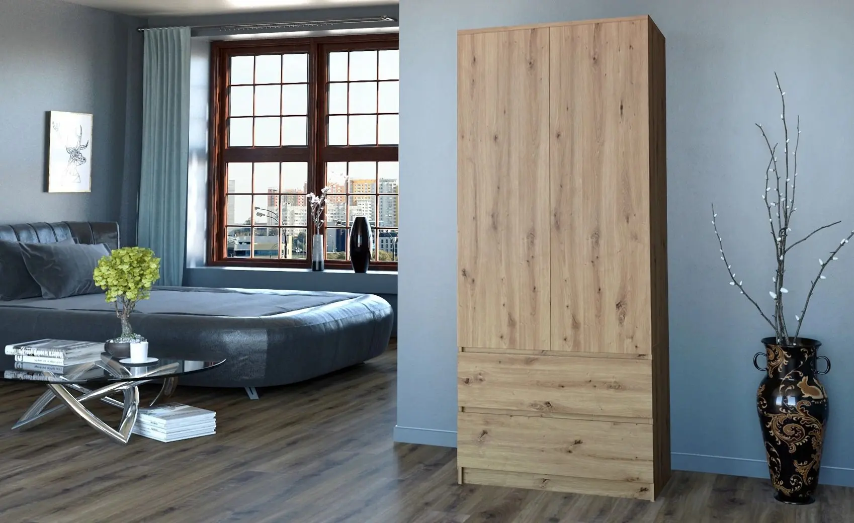 Dulap TopEshop Malwa SS-90 (Artisan Oak)