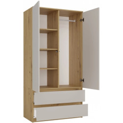 Dulap TopEshop Malwa SS-90 (Artisan Oak/Cashmere) Thumb