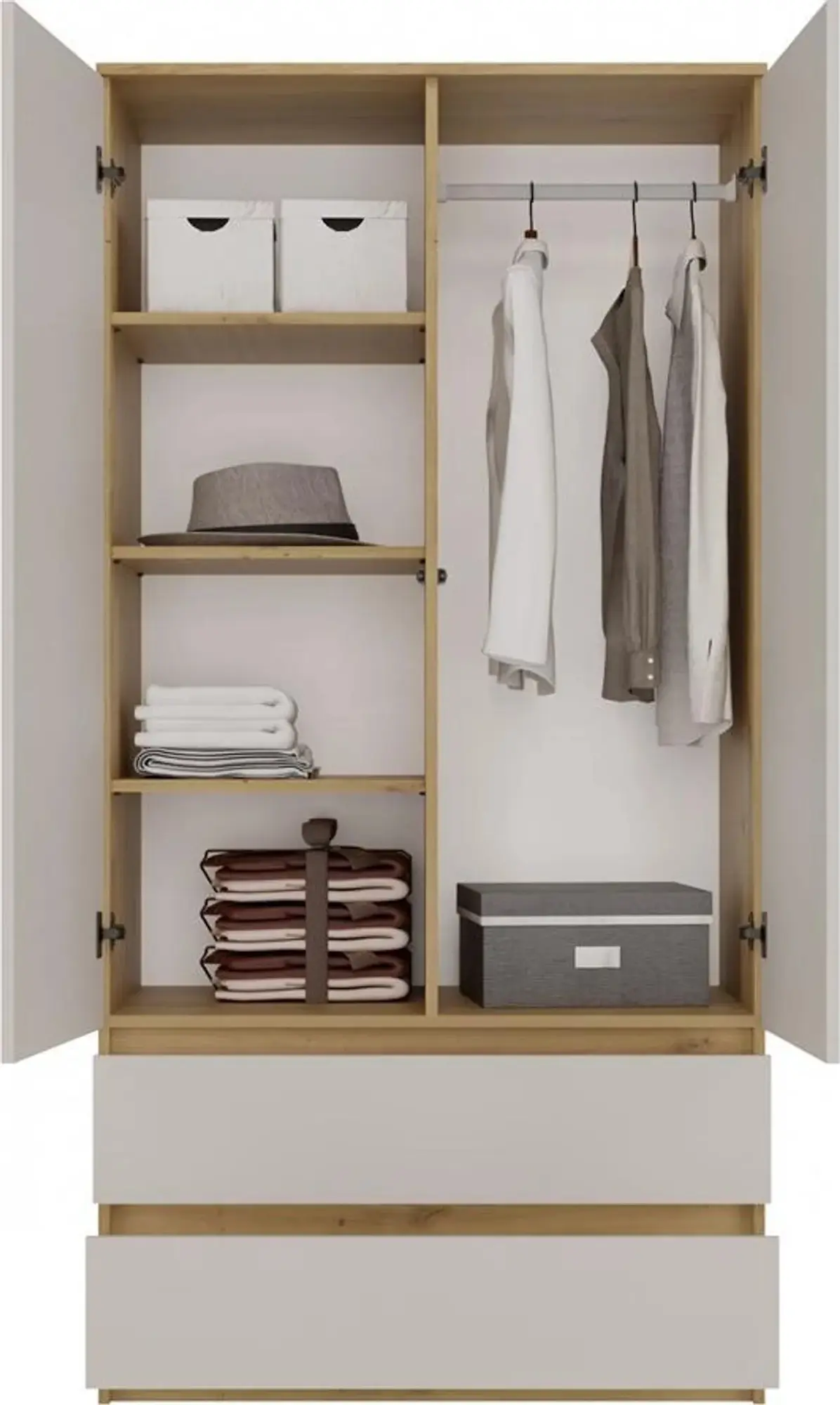 Dulap TopEshop Malwa SS-90 (Artisan Oak/Cashmere) - 5