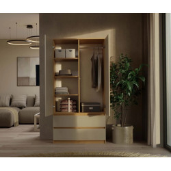 Dulap TopEshop Malwa SS-90 (Artisan Oak/Cashmere) Thumb