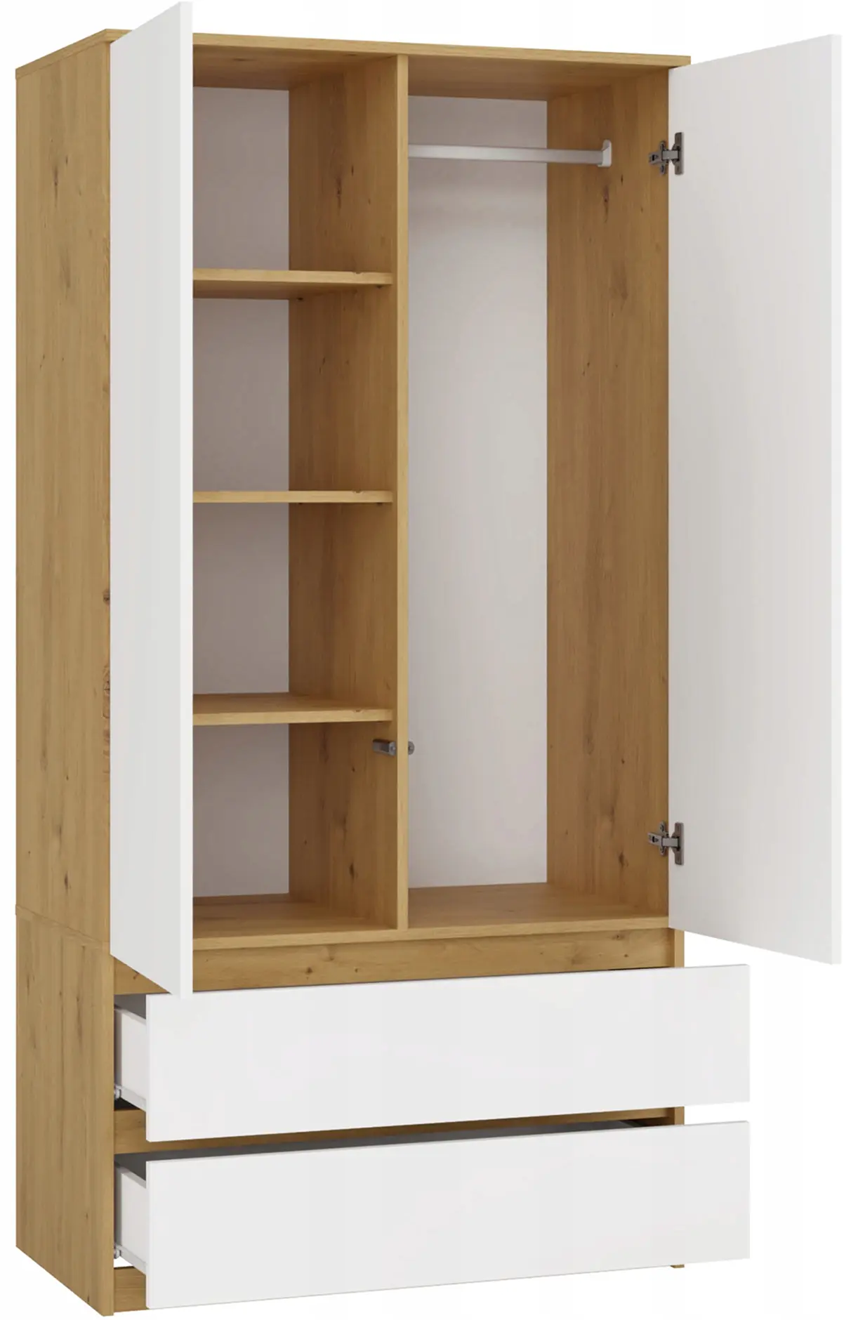 Dulap TopEshop Malwa SS-90 (Artisan Oak/White)