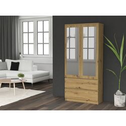 Шкаф TopEshop Malwa SS-90 с зеркалом (Artisan Oak) Thumb