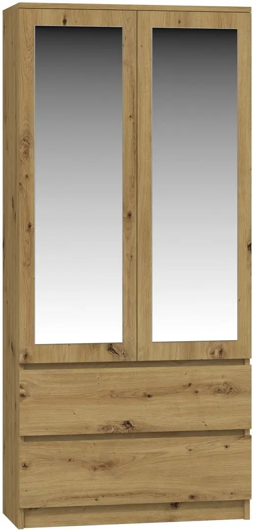 Шкаф TopEshop Malwa SS-90 с зеркалом (Artisan Oak)