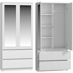 Dulap TopEshop Malwa SS-90 cu oglinda (White Matt) Thumb