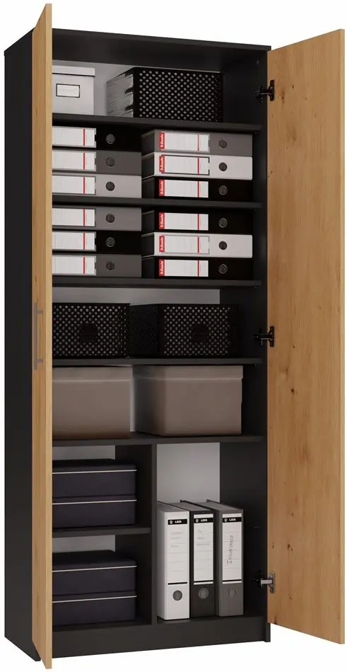 Шкаф TopEshop Oliv 2D (Anthracite/Artisan Oak)