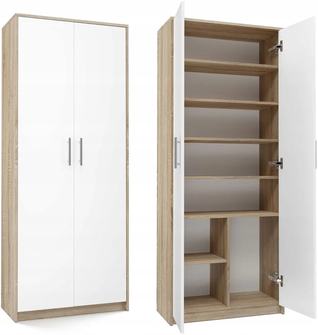 Шкаф TopEshop Oliv 2D (White Matt/Sonoma Oak)