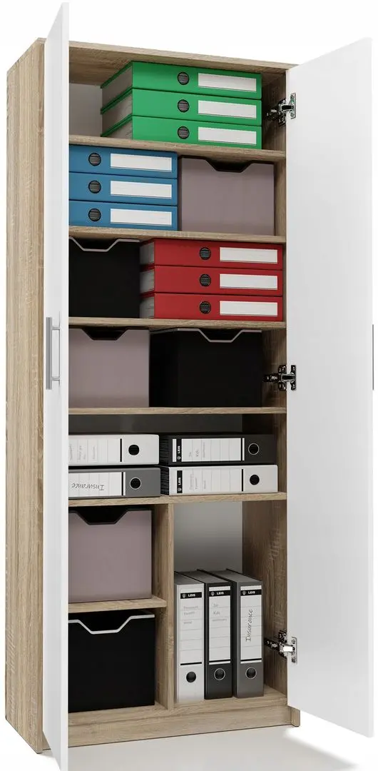 Шкаф TopEshop Oliv 2D (White Matt/Sonoma Oak)