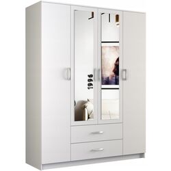 Шкаф TopEshop Romana 160 с зеркалом (White)