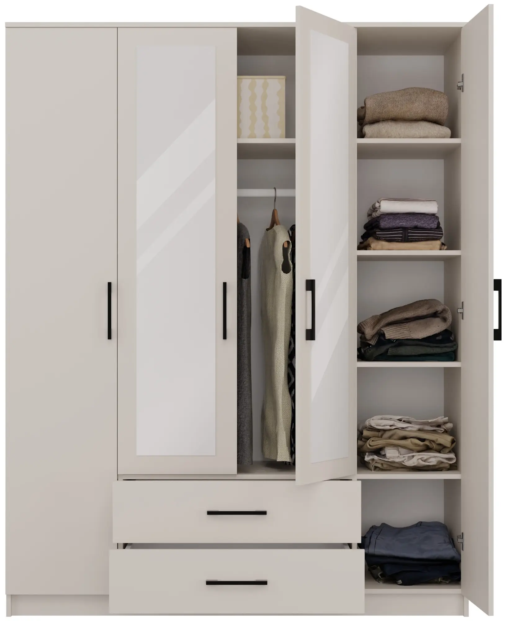 Dulap TopEshop Romana 160x205 cu oglinda (Cashmere) - 5