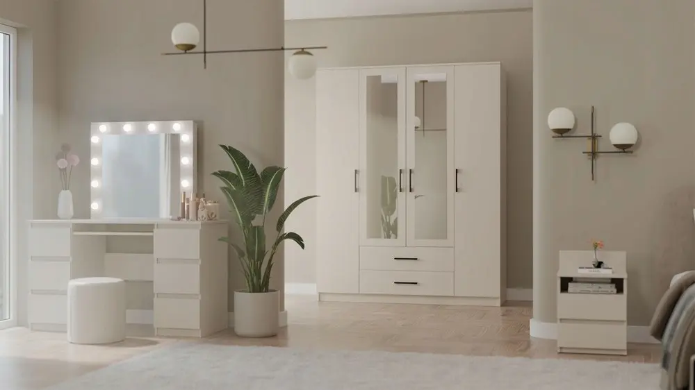 Dulap TopEshop Romana 160x205 cu oglinda (Cashmere) - 7