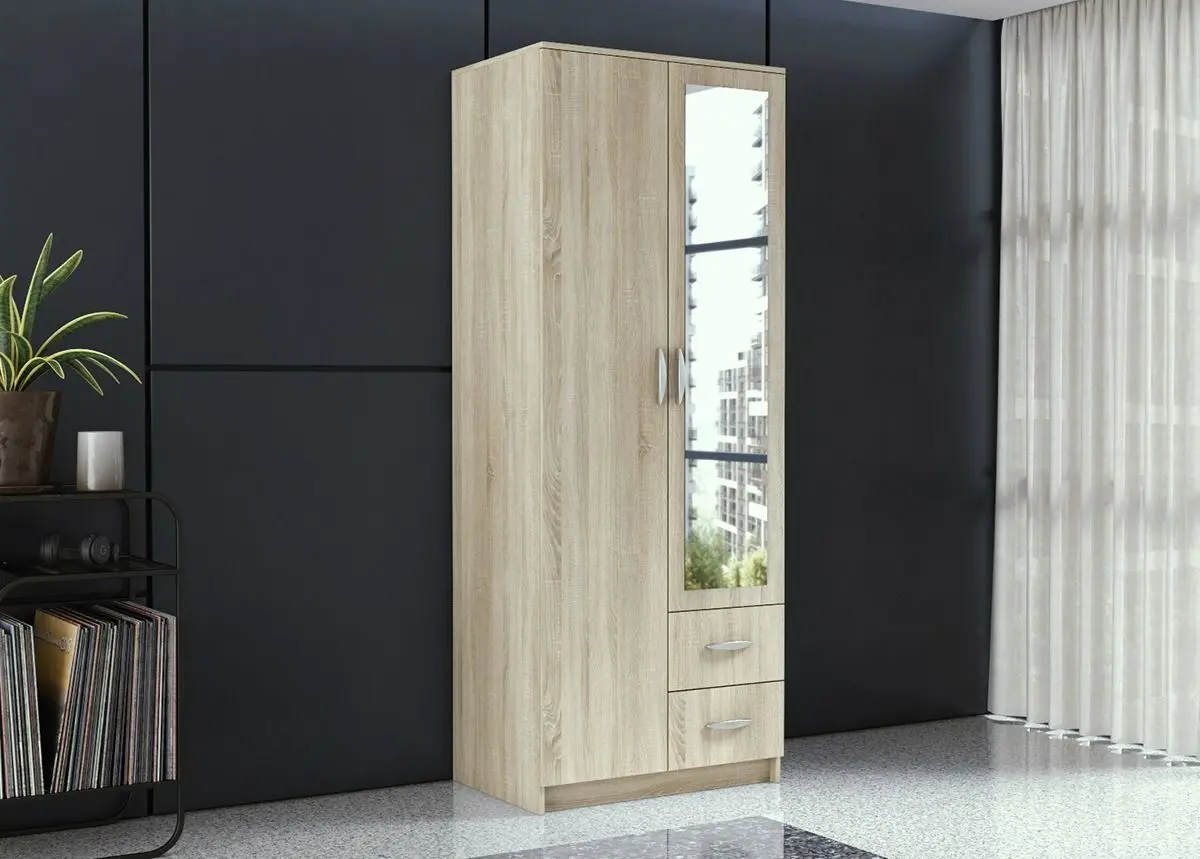 Dulap TopEshop Romana 80 cu oglinda (Sonoma Oak)